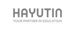 The Hayutin logo. Text reads 'Hayutin, Your Partner in Education.'