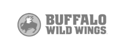 The Buffalo Wild Wings logo is a winged buffalo next to the brand's name.