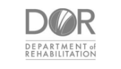 The logo for the CA Department of Rehabilitation. The initials DOR above the department's name.