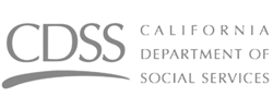The initials CDSS next to the name 'California Department of Social Services.'