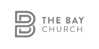 A stylized B next to the text 'The Bay Church.'
